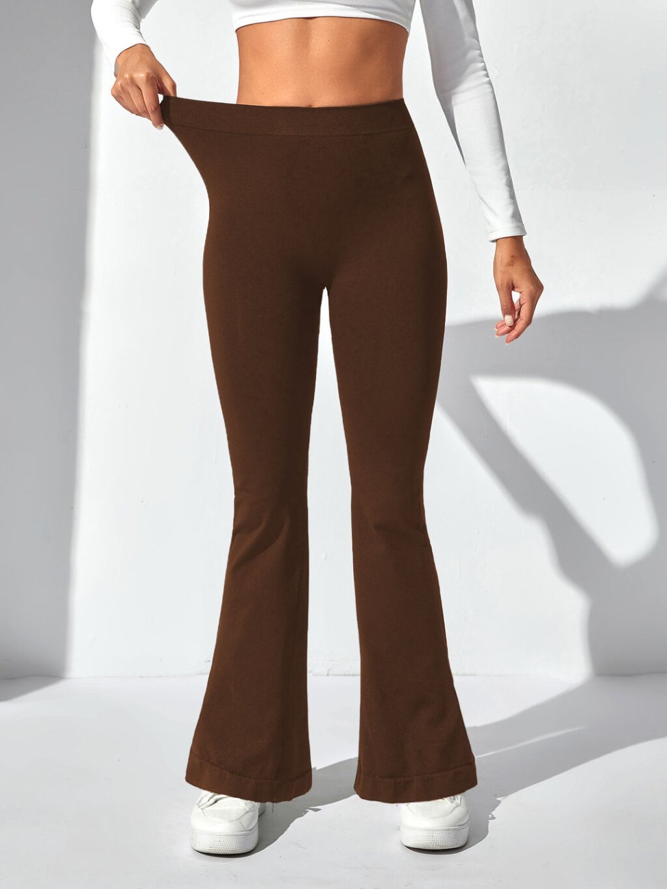 Soft texture yoga wear for gentle workouts