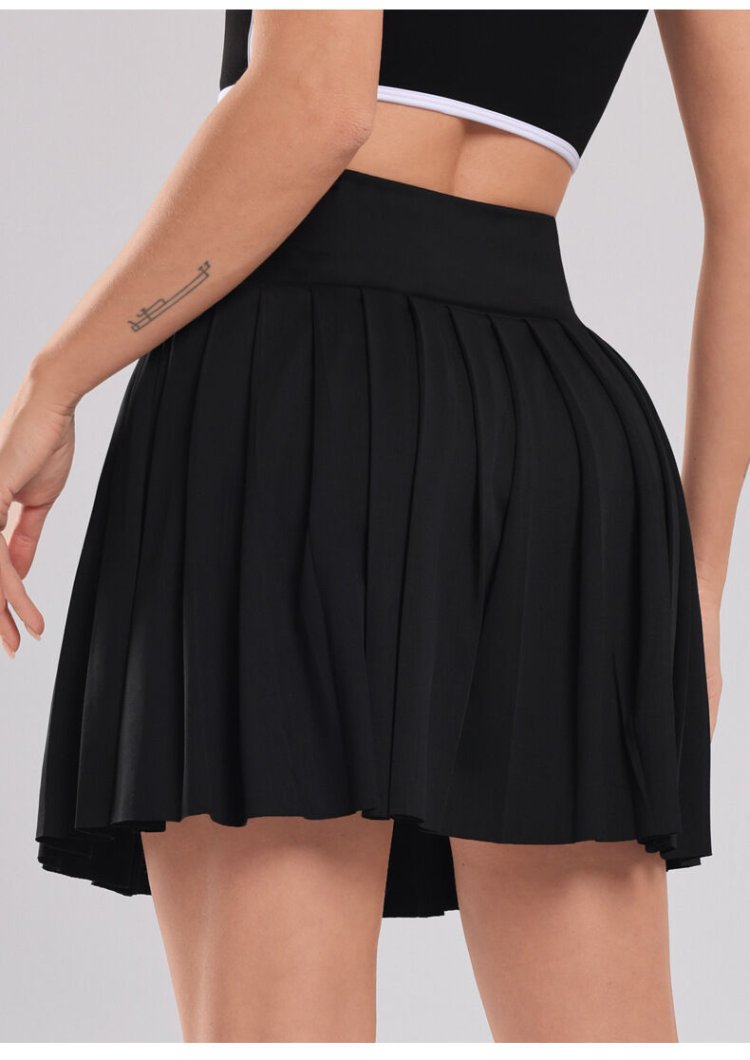 Patterned fitness pleated skirt for promotional gifts