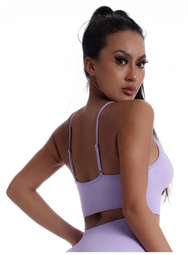 Sporty gym bra for active workouts