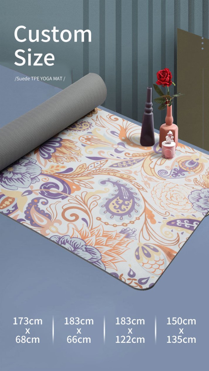 Colorful yoga mat with unique pattern for promotional gifts