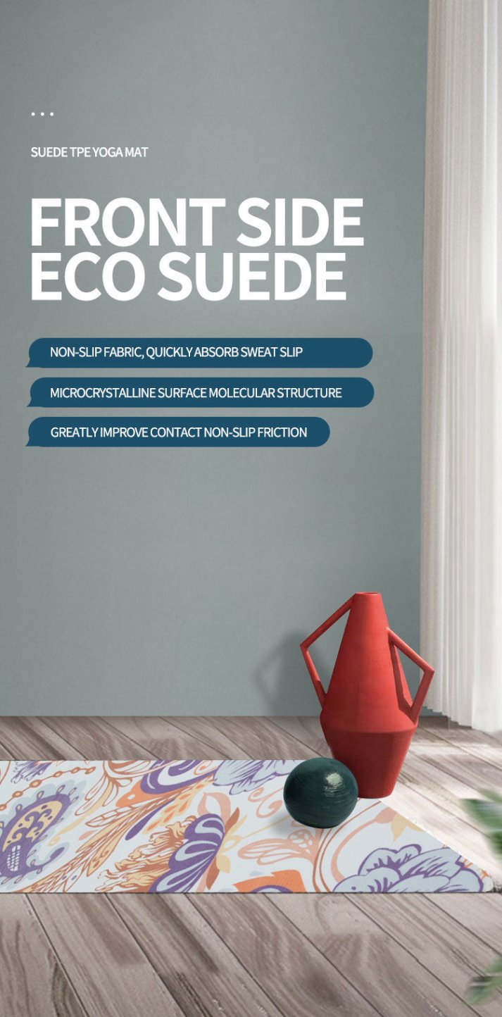 Eco-friendly yoga mat made from natural materials