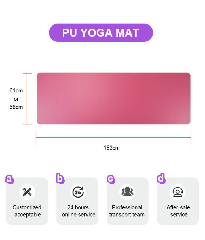 Colorful yoga mat with unique design
