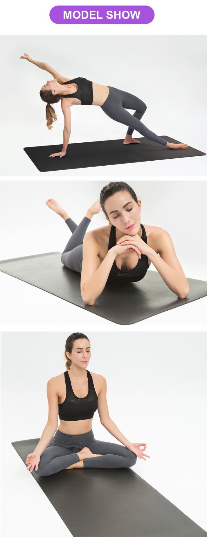 Yoga mat with custom logo for promotional use