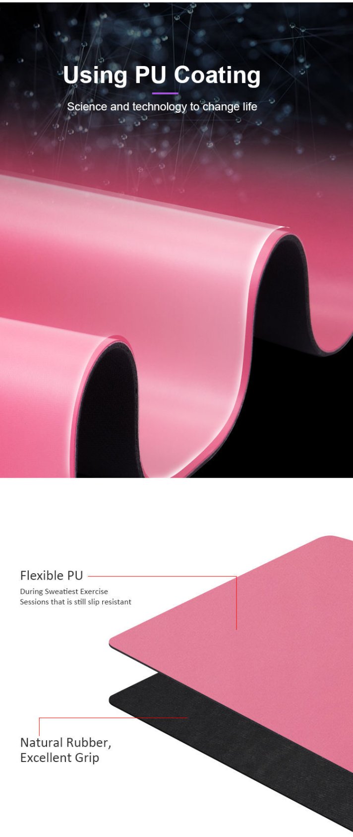Thick cushioning yoga mats for comfortable practice