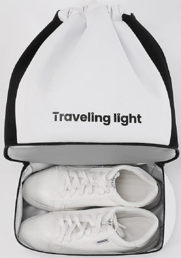 Interior of gym backpack