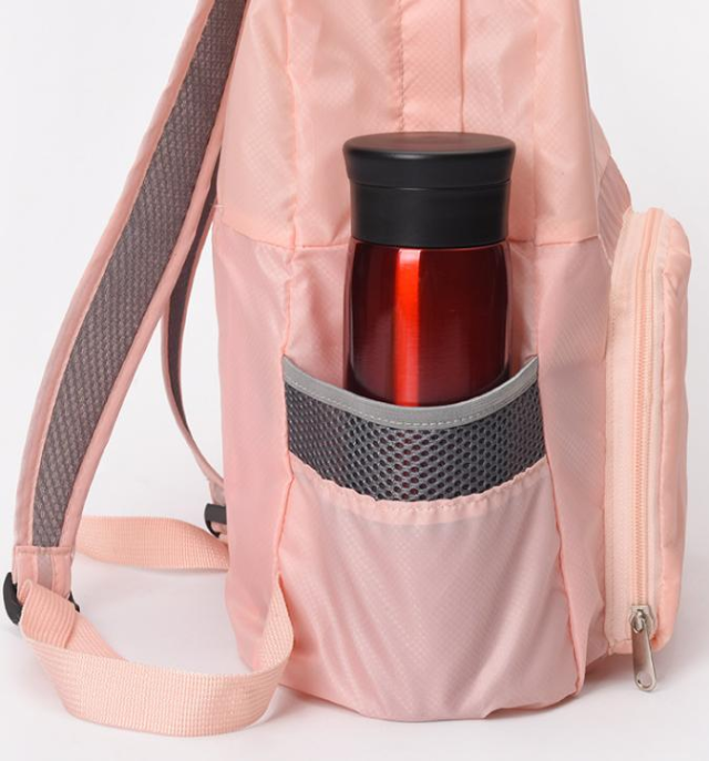 Functional travel backpack for promotional purposes