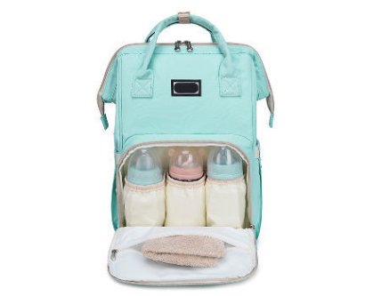 Diaper bag with stroller hooks for easy attachment and convenience