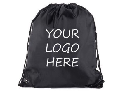 Customizable drawstring bag for business promotions
