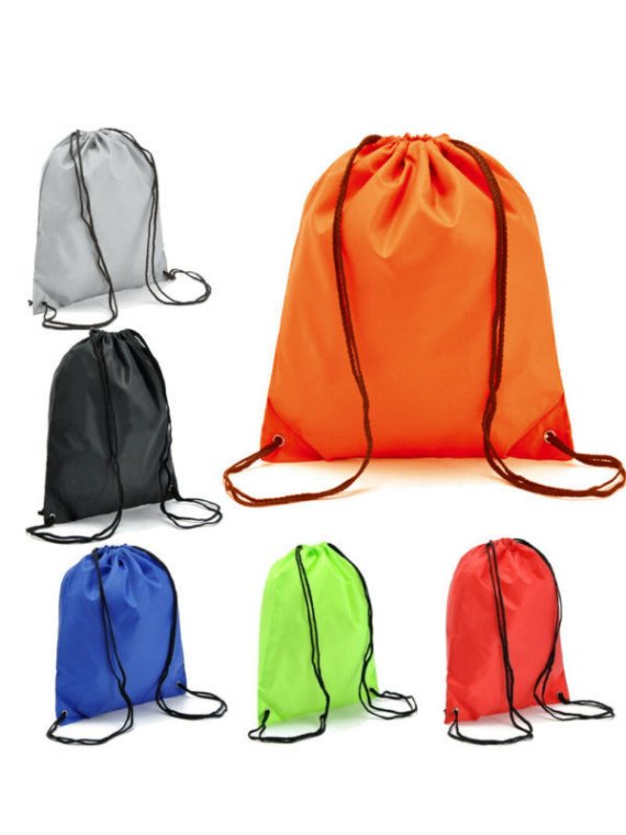 Drawstring bag with logo printing for promotional use