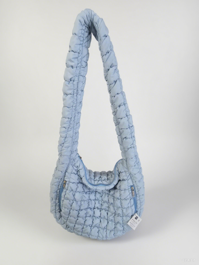 Front view of soft shoulder bag for promotional gifts