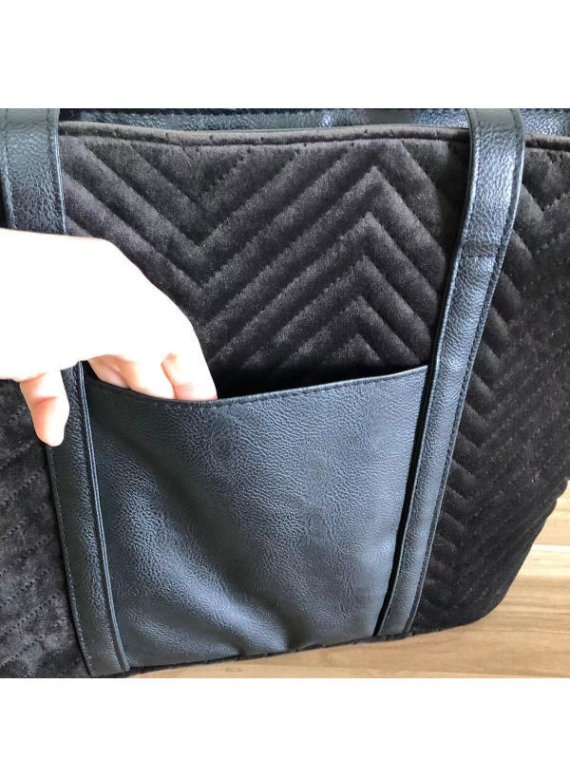 Pleuche handbag - interior view