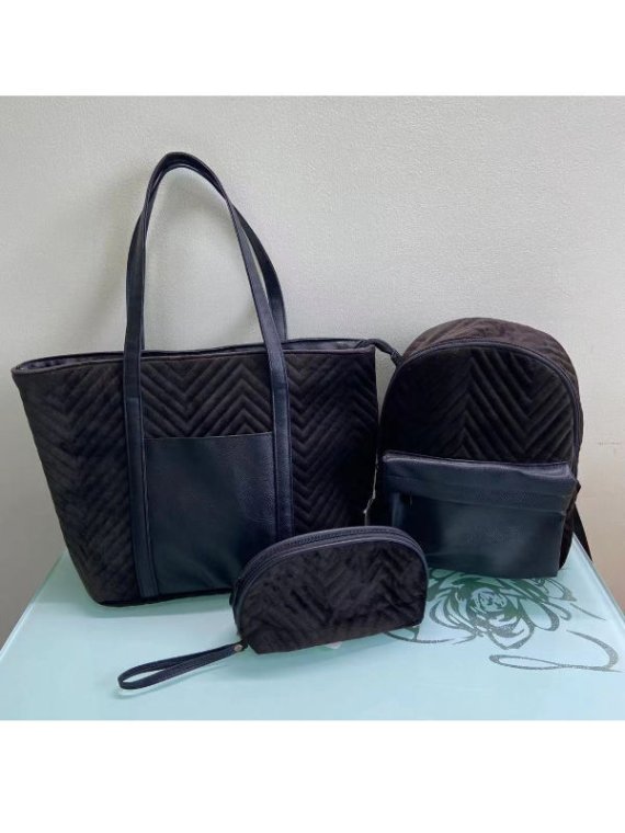 Pleuche handbag - detail view