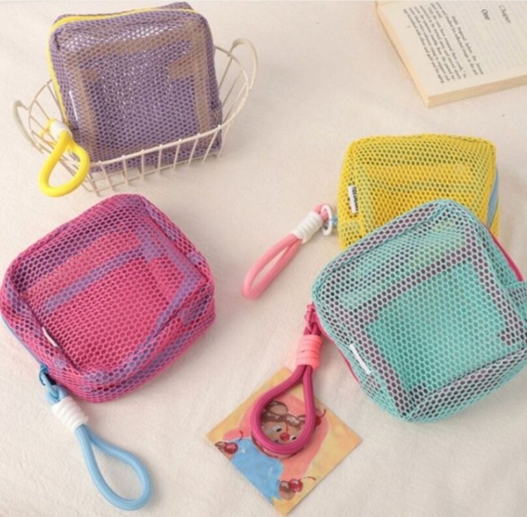 Cosmetic bags on display - elegant and stylish