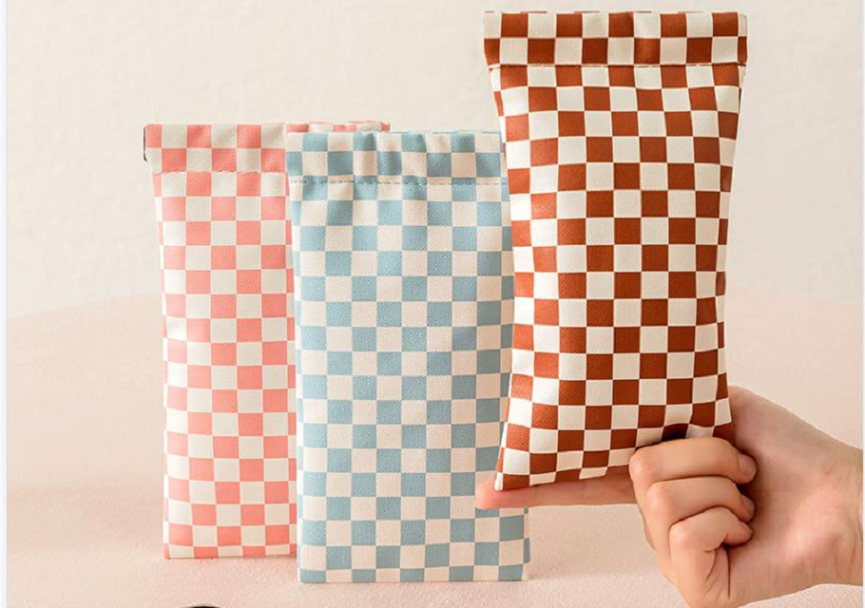 Stylish PU bag with unique pattern