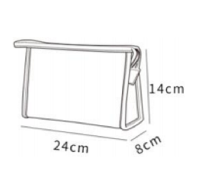 A high-quality cosmetic bag for corporate promotional purposes.