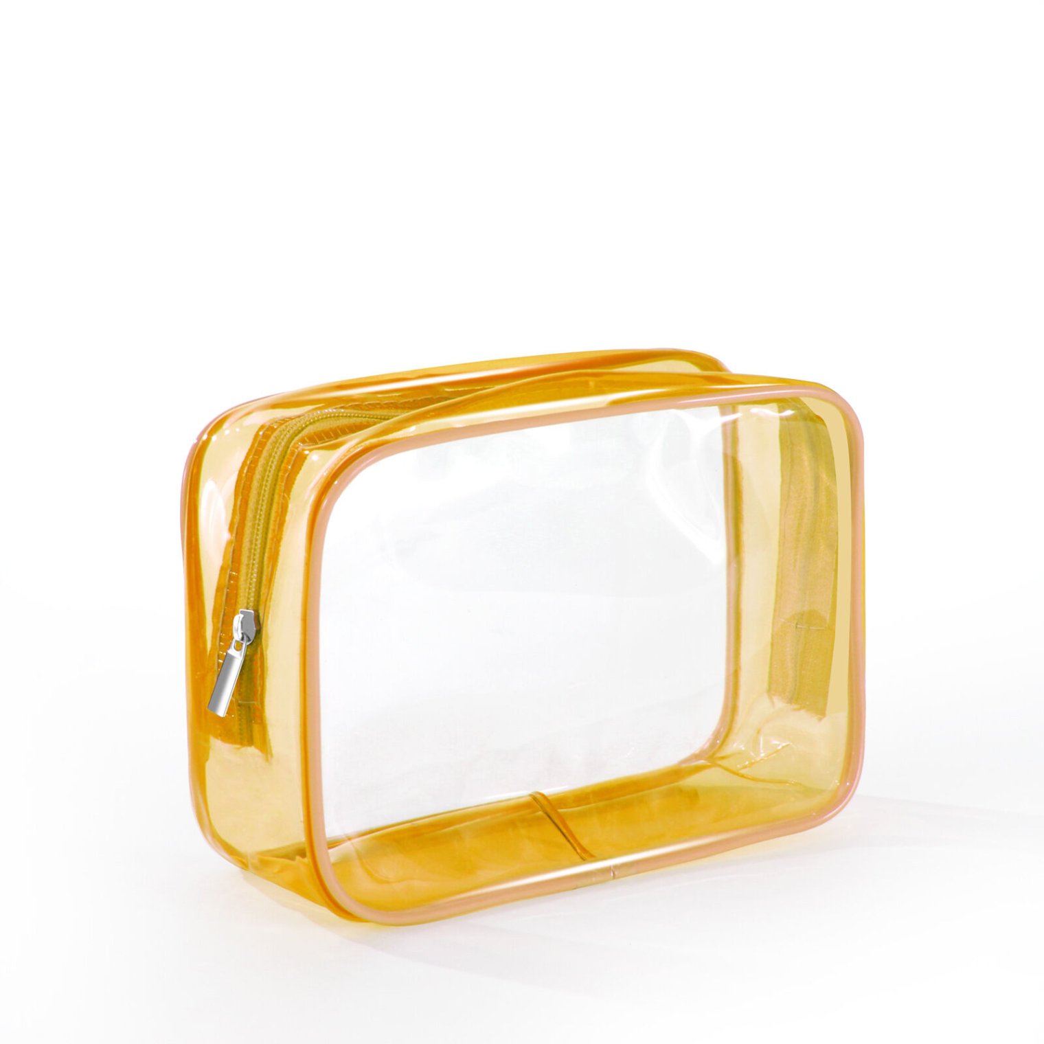 Spacious interior cosmetic bag for travel