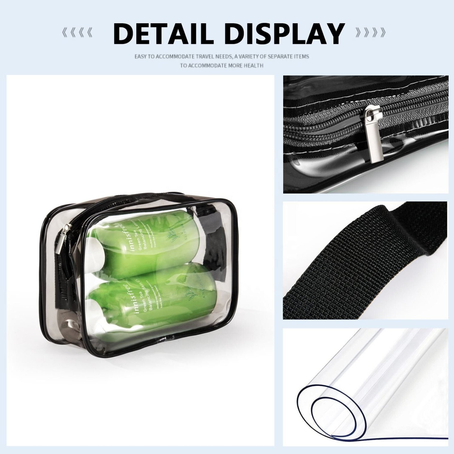 Waterproof design cosmetic bag for outdoor use