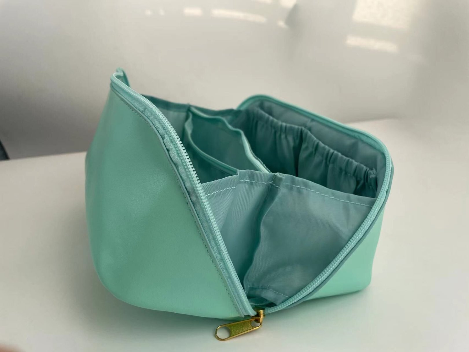 Functional and stylish cosmetic bag ideal for promotional use