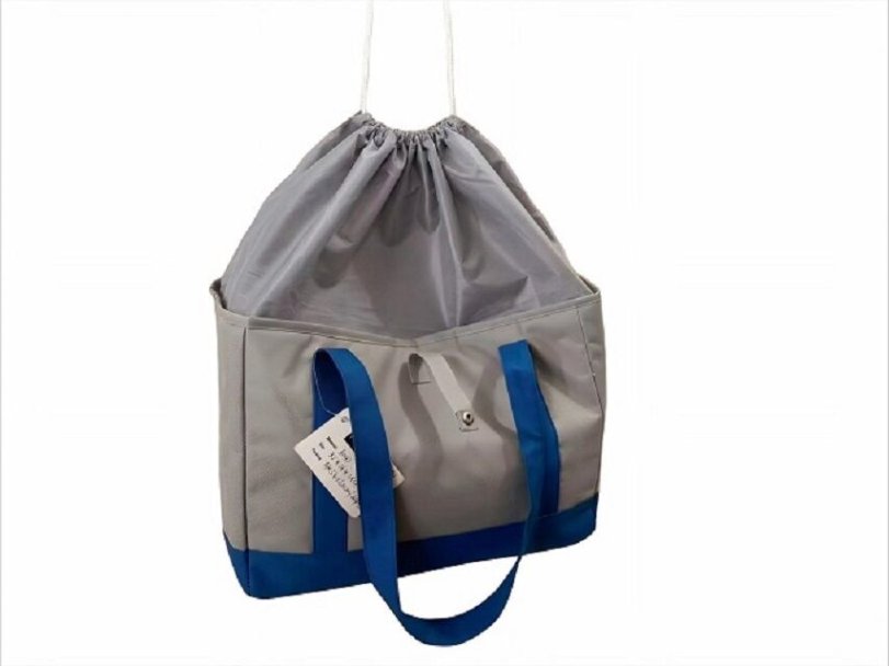 Detail view of cooler bag's insulation