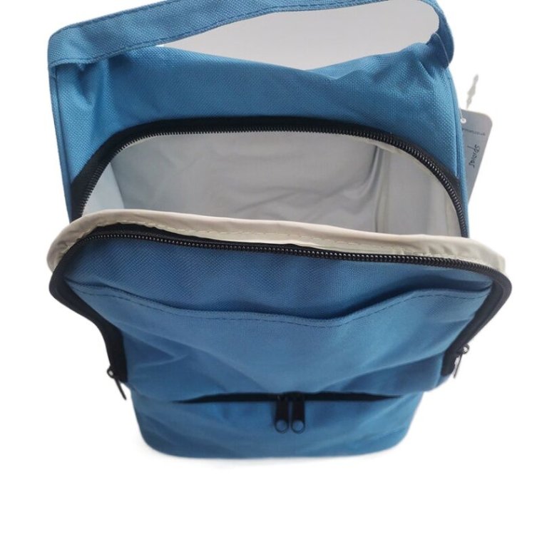 Back view of cooler diaper mummy bag for gifts