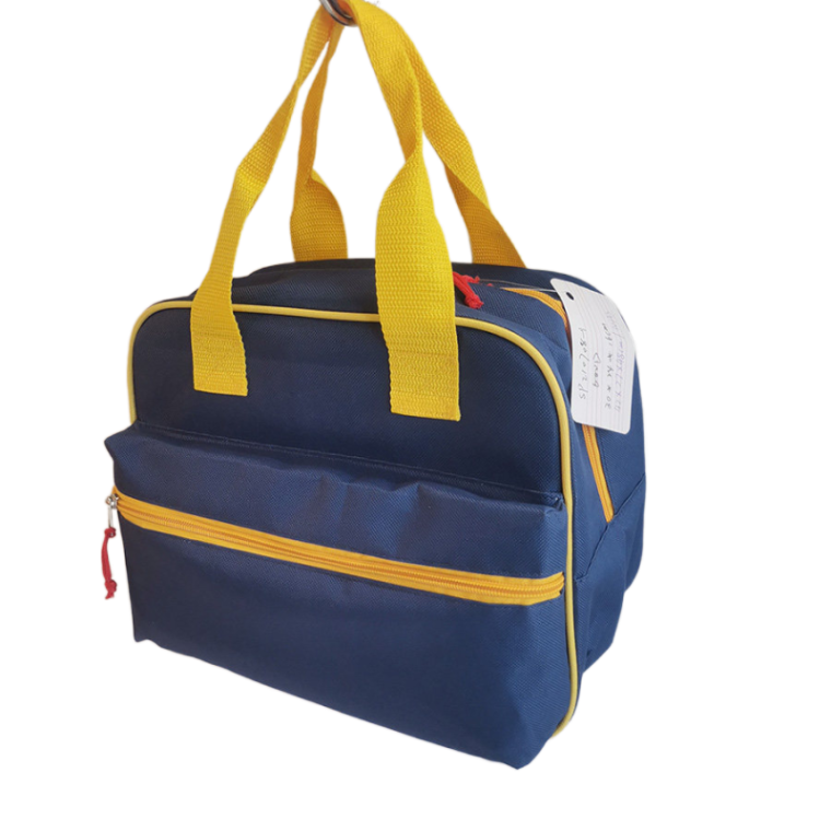 Blue cooler bag with modern design