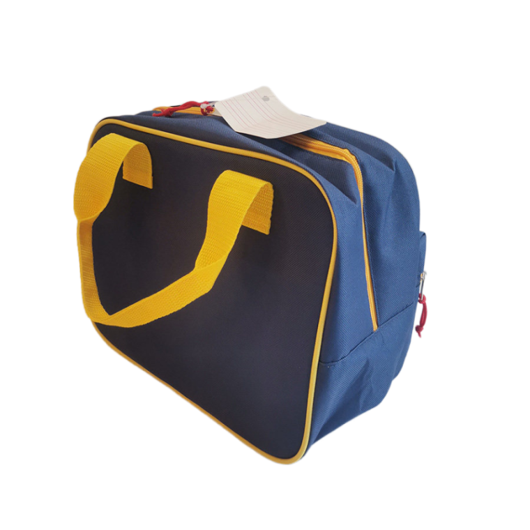 Gray cooler bag with functional design