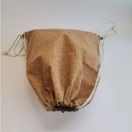 Drawstring gift bag with company logo for branding