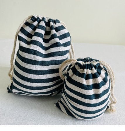 Drawstring bag used as a marketing tool for brand exposure