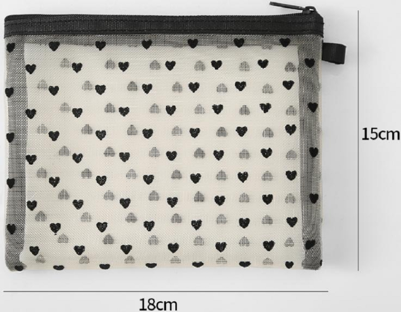 Detail view of mesh bag