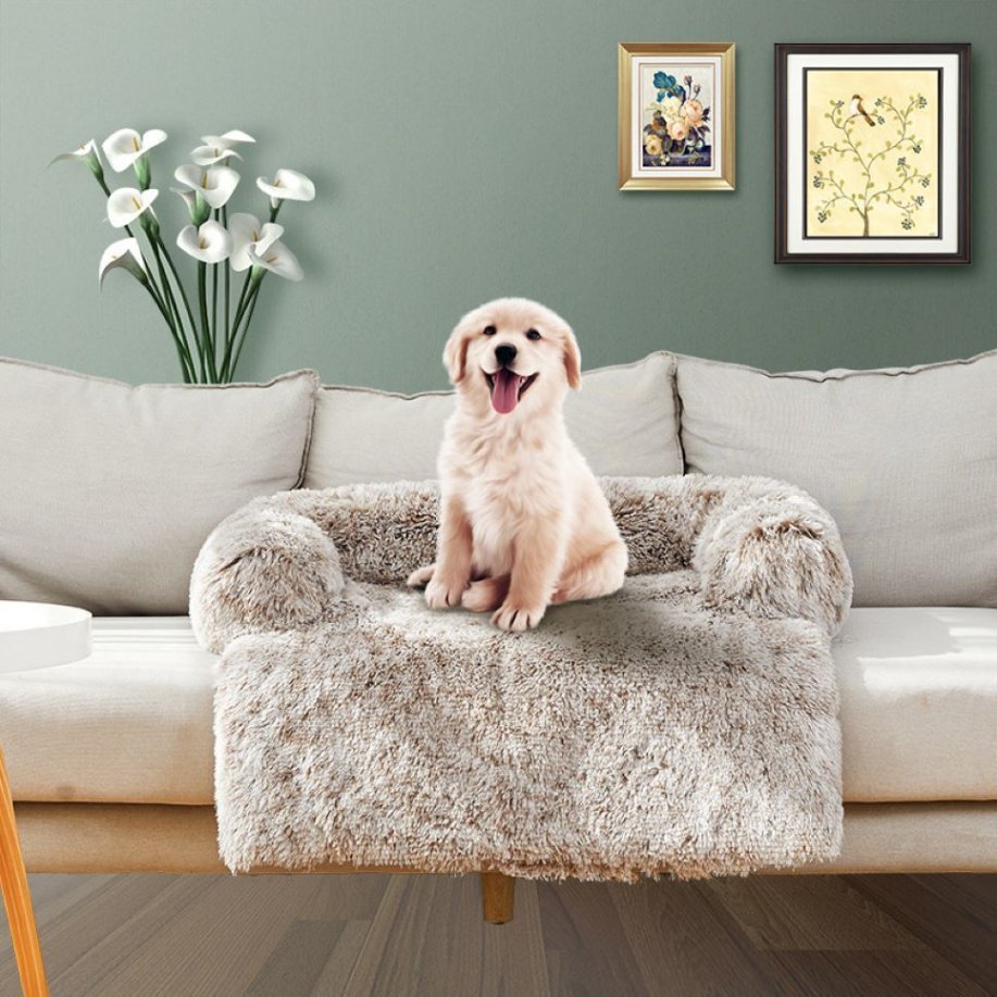 Side view of pet bed highlighting its structure