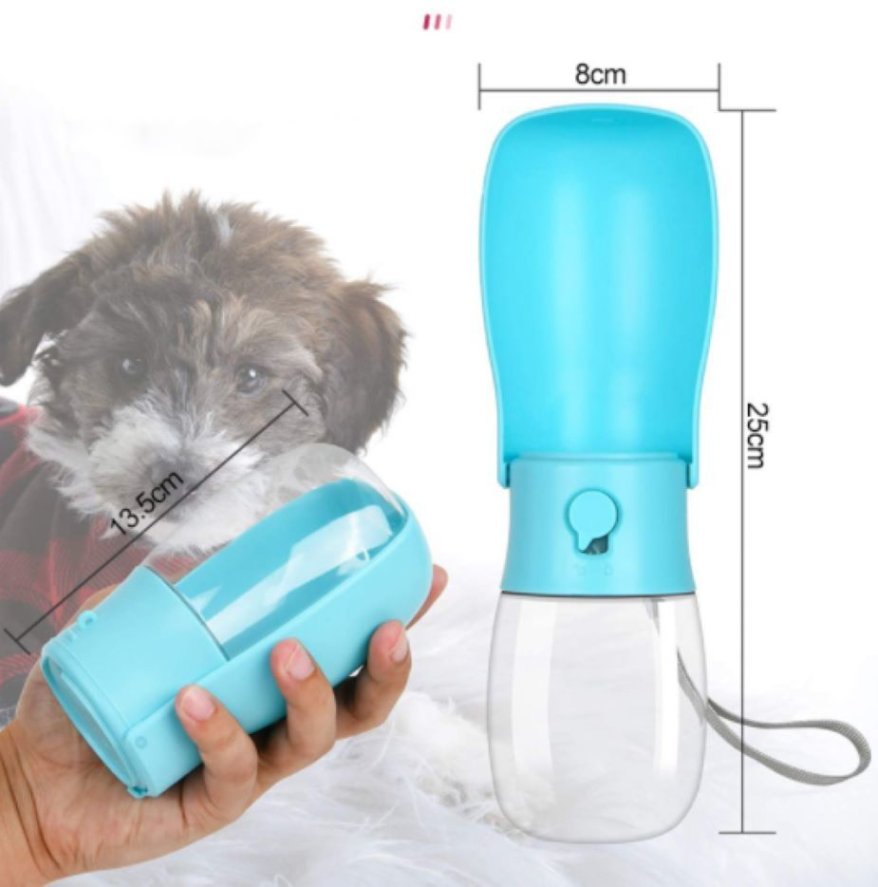 Side view of pet water bottle for promotional use