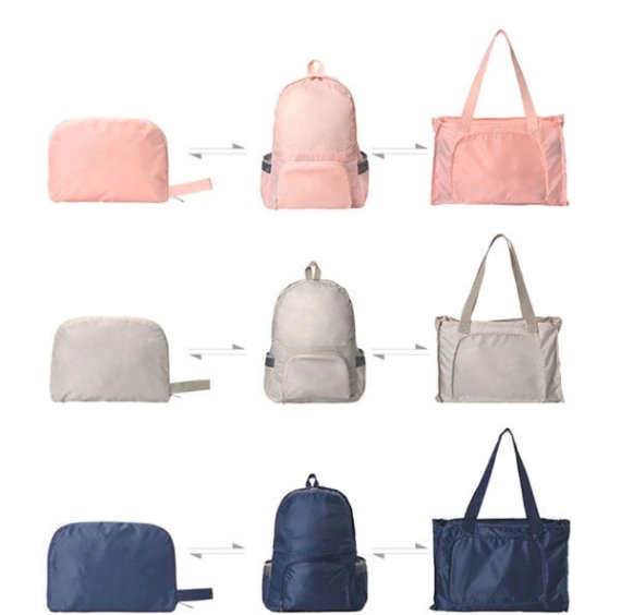 Design feature of folding bag promotional item
