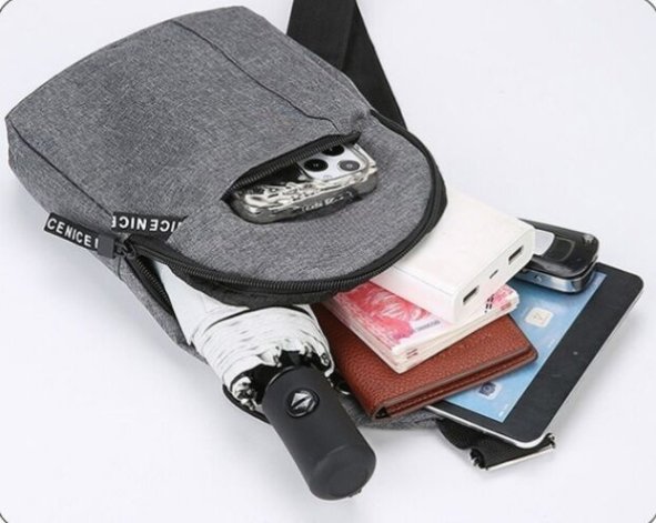 Front view of sport waist bag for promotional purposes