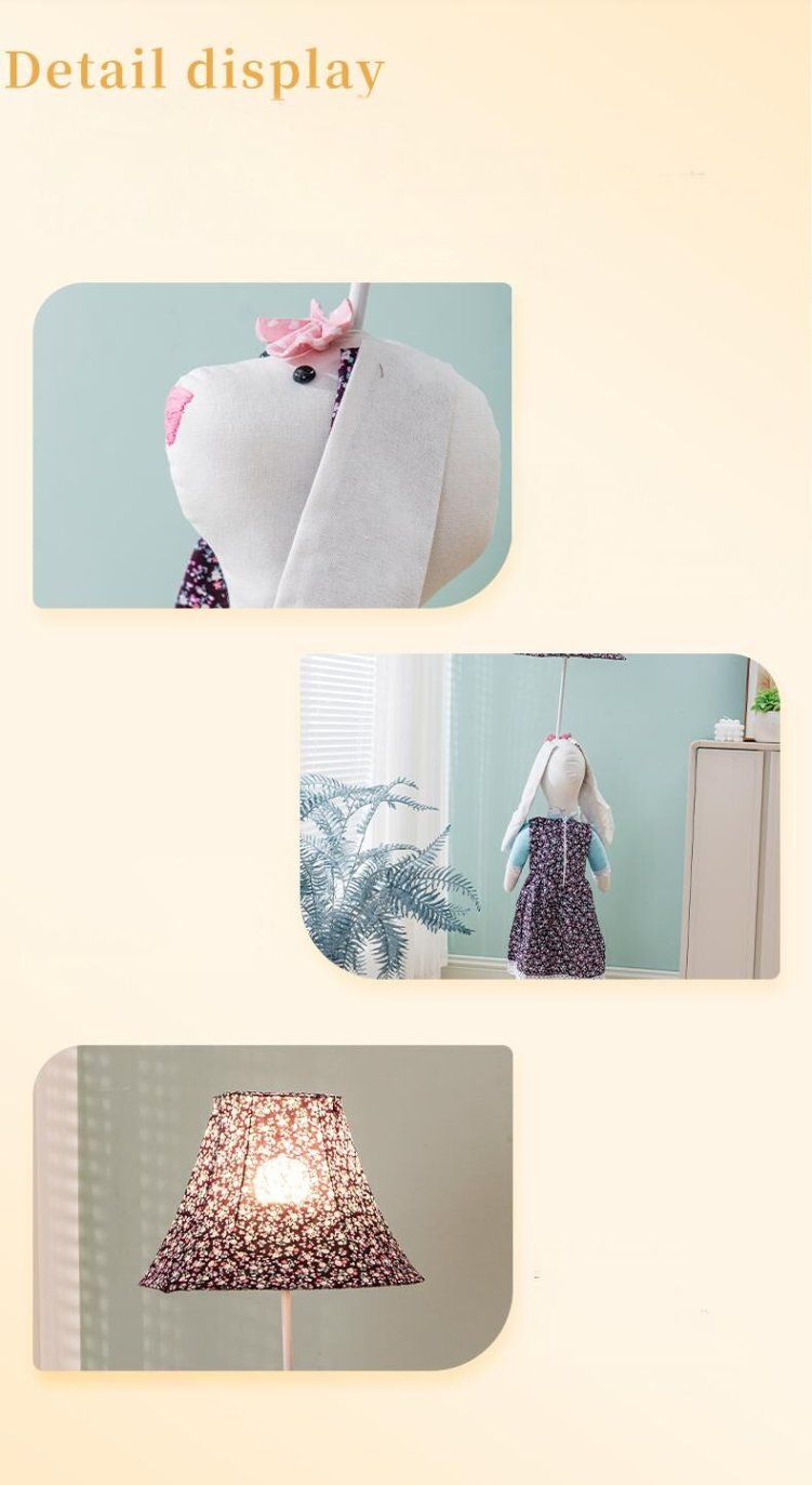 Modern kids floor lamp with adjustable height