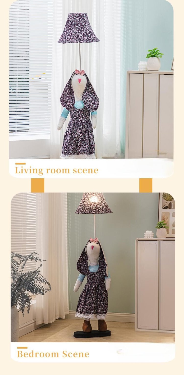 Kids floor lamp with cute animal design