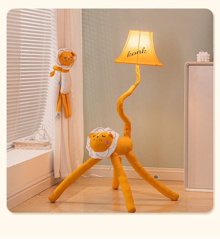 Stylish kids floor lamp with soft light for kids' reading and play