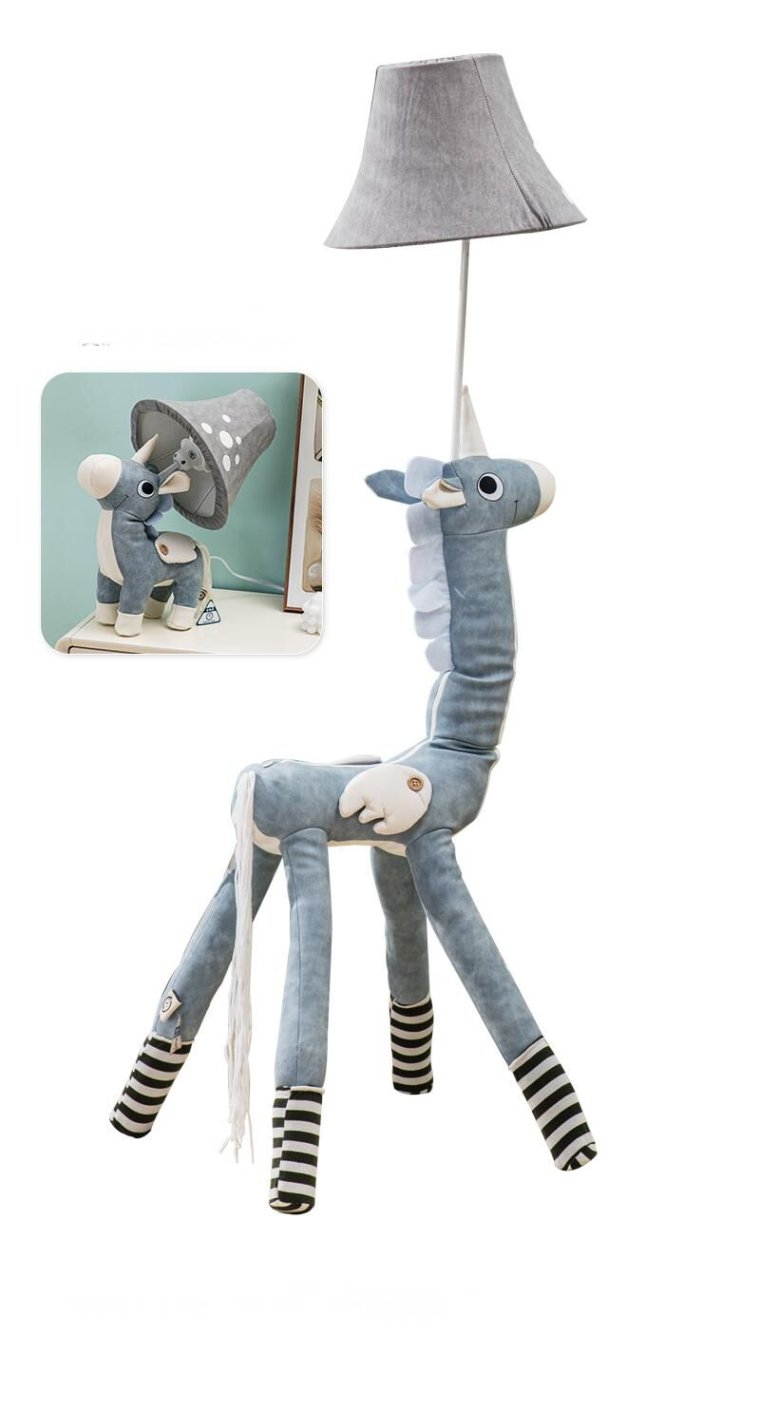 Playful children's floor lamp with bright colors