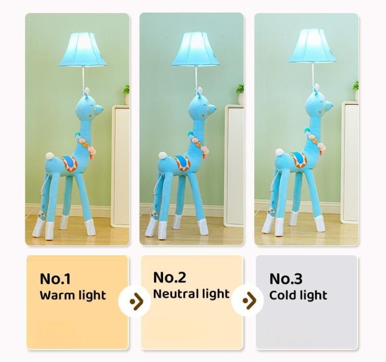 Adjustable children's floor lamp for reading