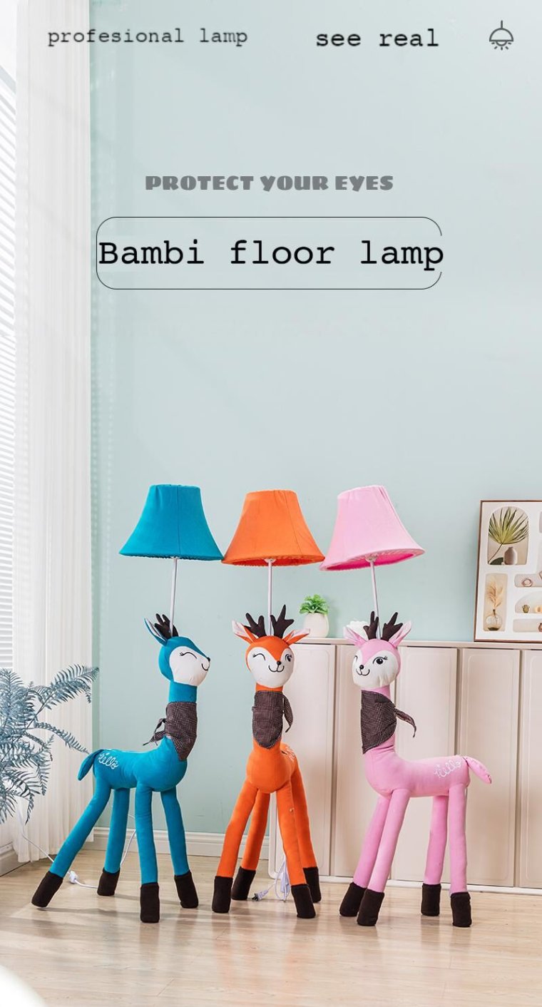 Modern children's floor lamp with unique design