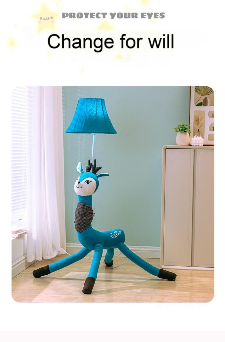 Adjustable children's floor lamp for reading