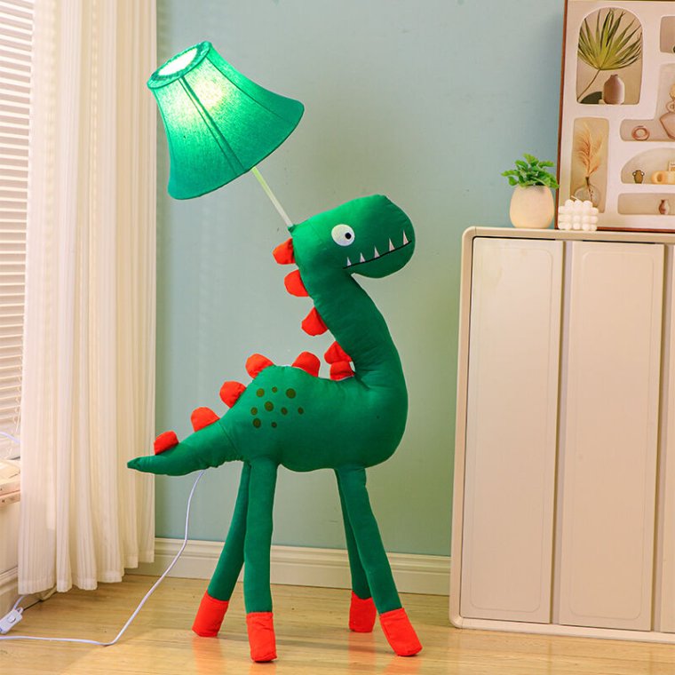 Stylish children's floor lamp with adjustable height