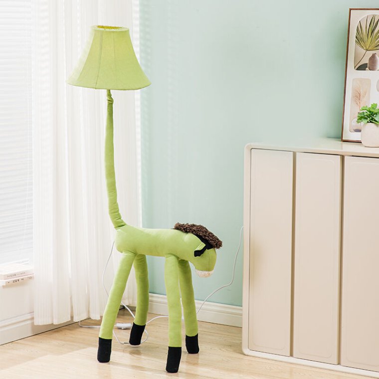 Functional children's floor lamp with storage