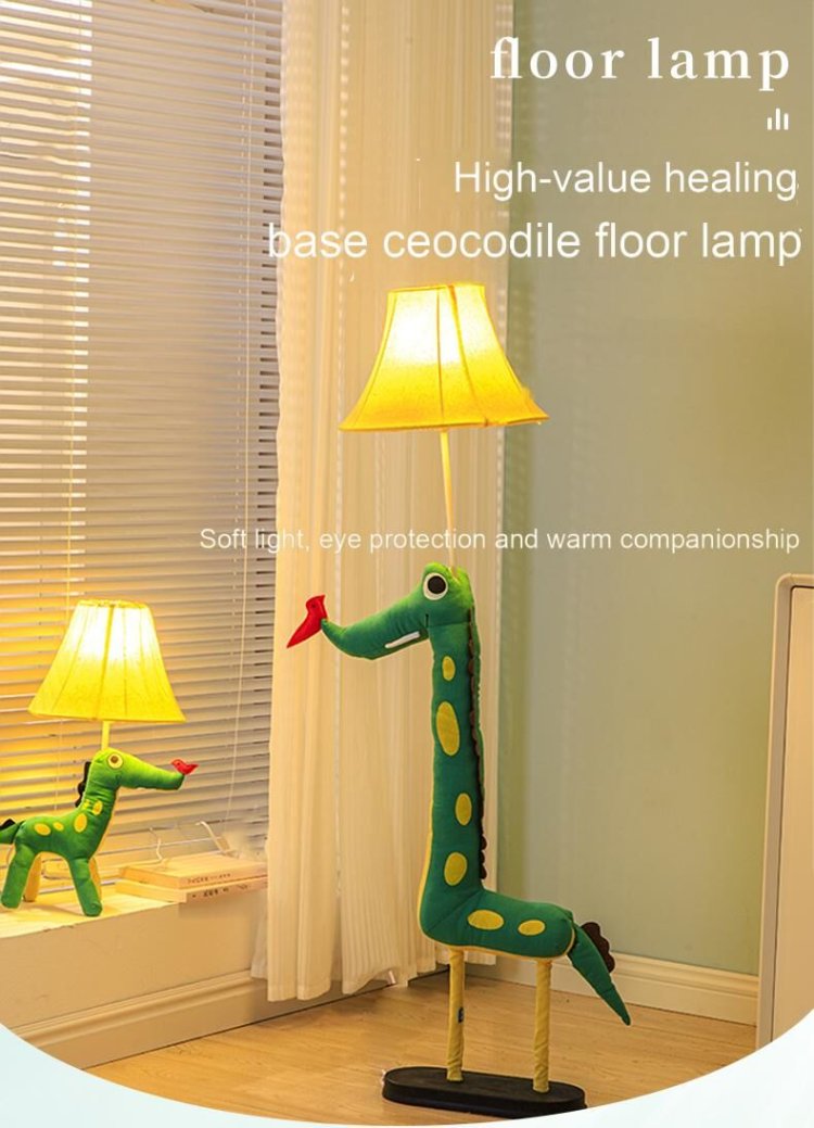 Fun floor lamp for kids' playroom with interactive features