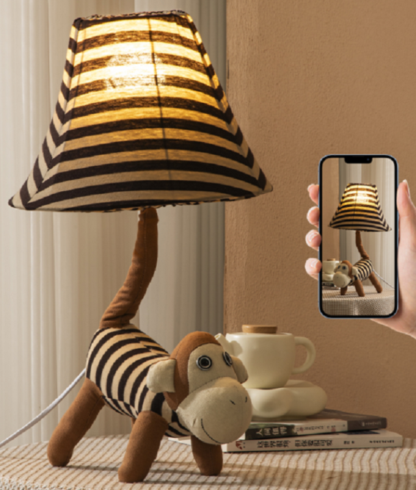 Children's table lamp with cute design