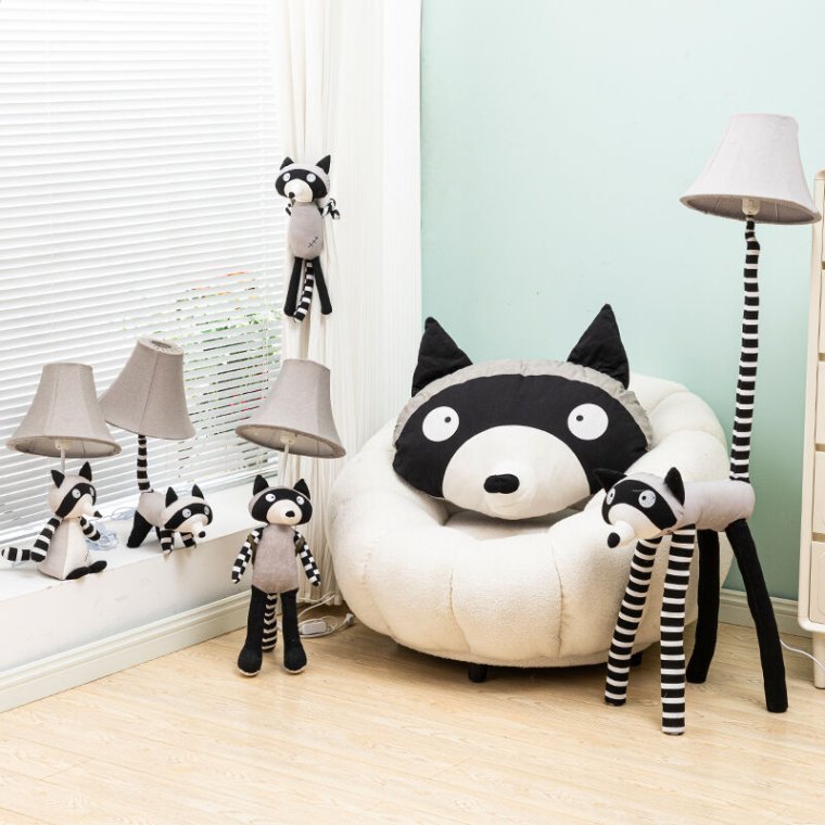 Colorful children's table lamp for study
