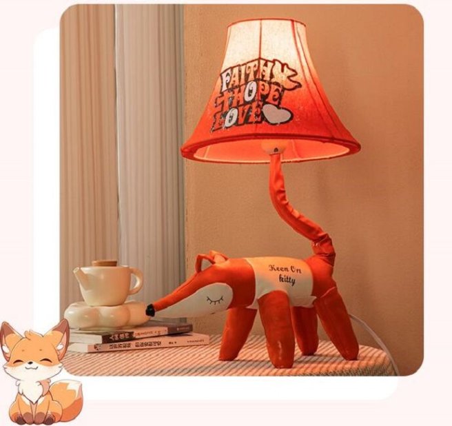 Cute children's room lamp for bedtime reading