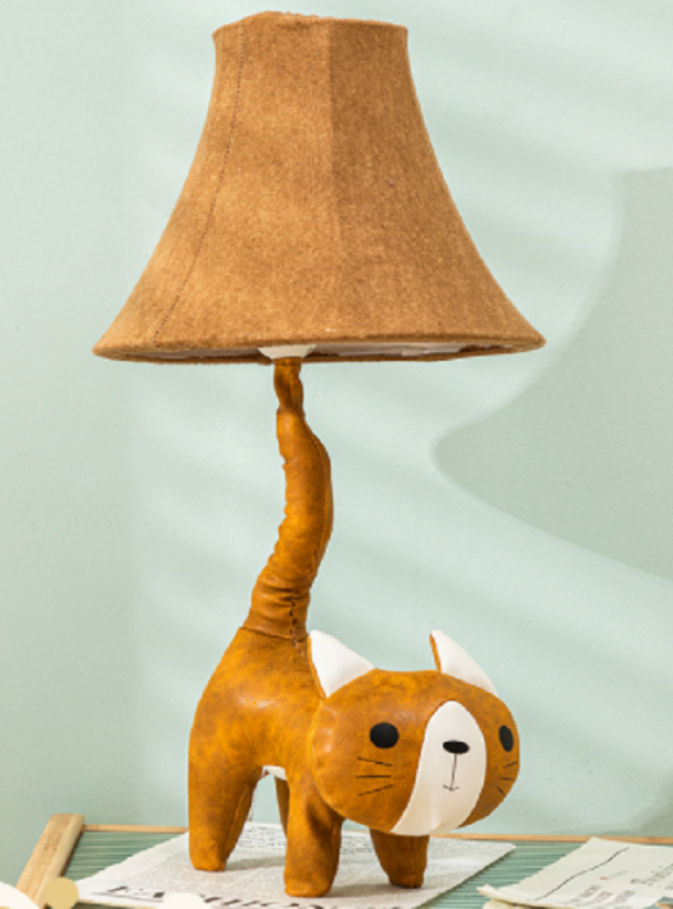 Cute children's table lamp with soft light