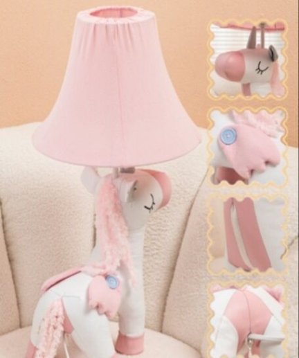 Colorful children's table lamp for decor