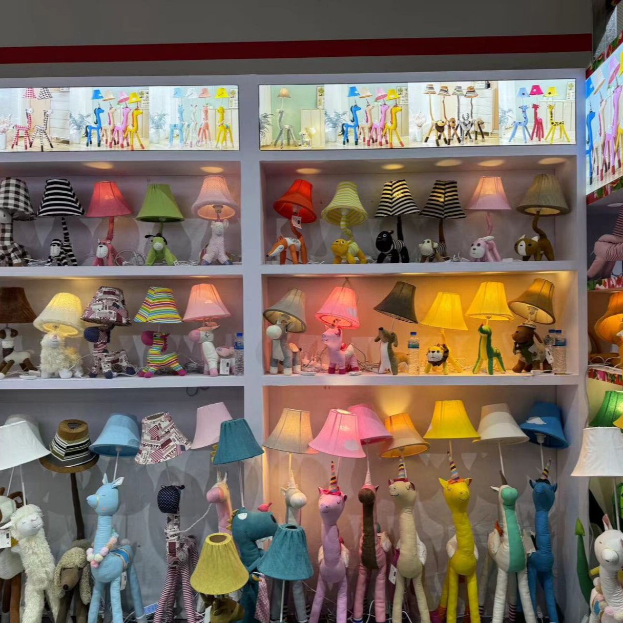 Playful children's floor lamp for playroom
