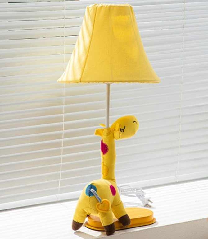 Adjustable children's table lamp for study